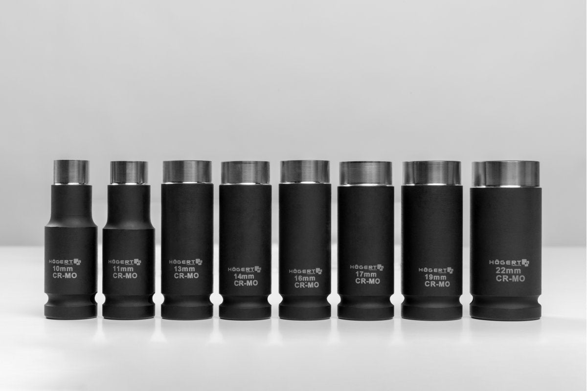Impact Socket Set 10mm-22mm, 1/2", 8pcs