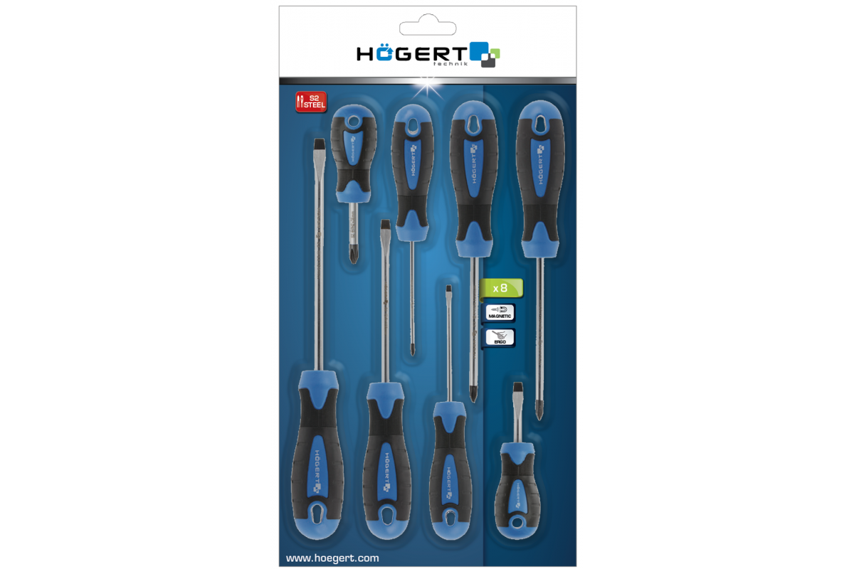 Screwdrivers set 8 pcs. S2
