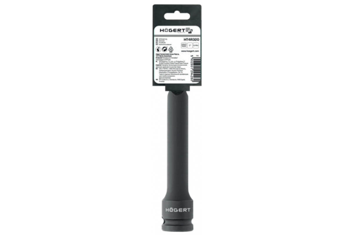 Prolongador para llaves de impacto 1", 250 mm, CrMo