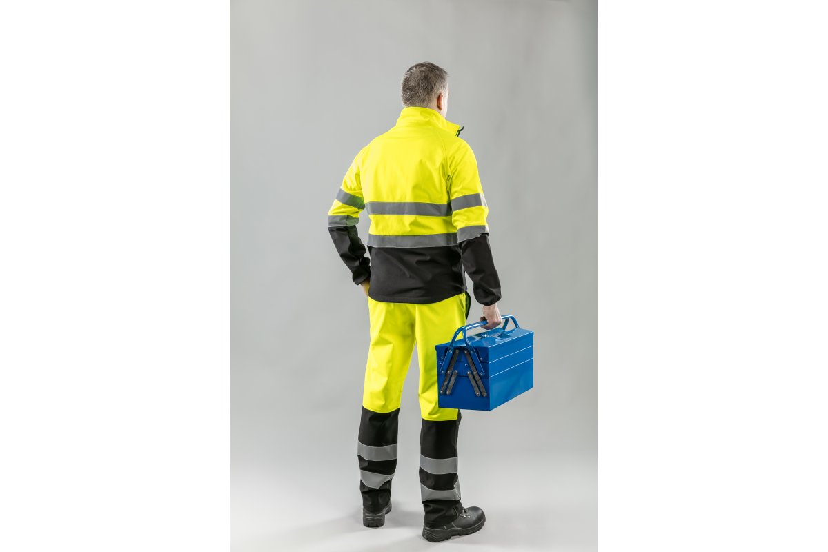 EXTER Hi-Visibility softshell jacket