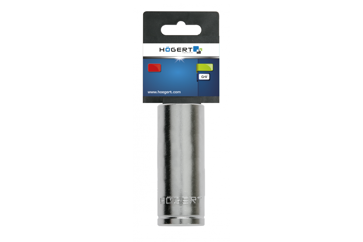 Hexagon socket 3/8", 12 mm, long, CrV