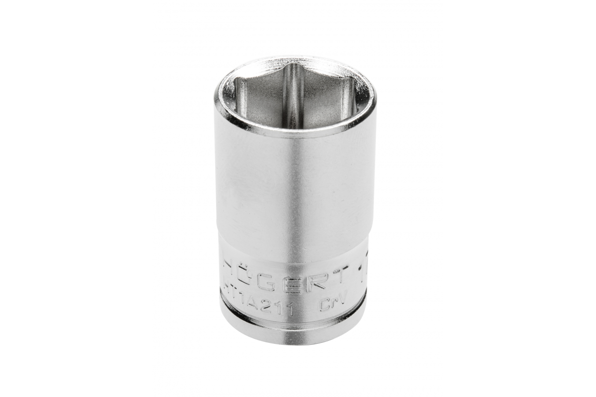 Socket 1/2“, hexagon metric, CrV steel, 12 mm DIN 3124