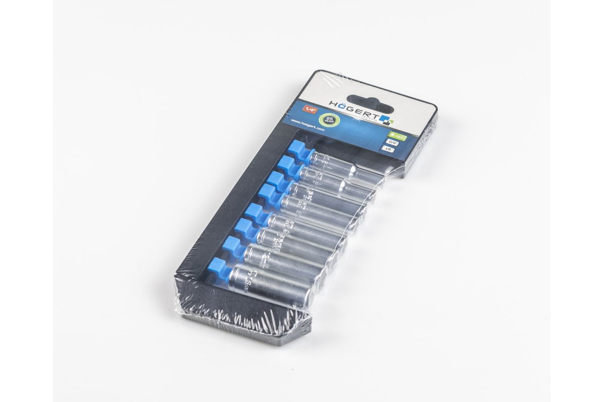 1/4" Deep socket set, 8 pcs