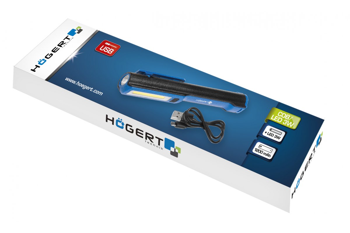 Torche d'inspection, rechargeable par USB
