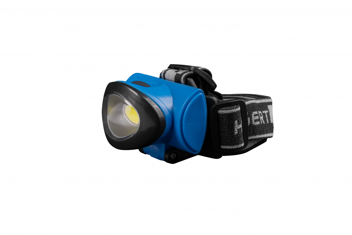 Čelová svítilna, 3x AAA, 1,5 V (bez baterie), 3 W, 160 lm, 10 m, IP20