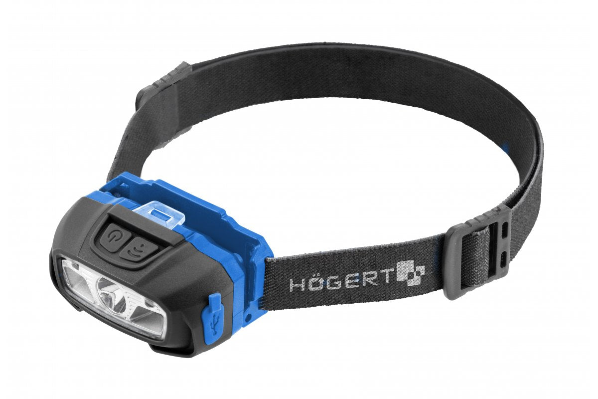 USB 6 Function LED Headlamp with Motion Sensor