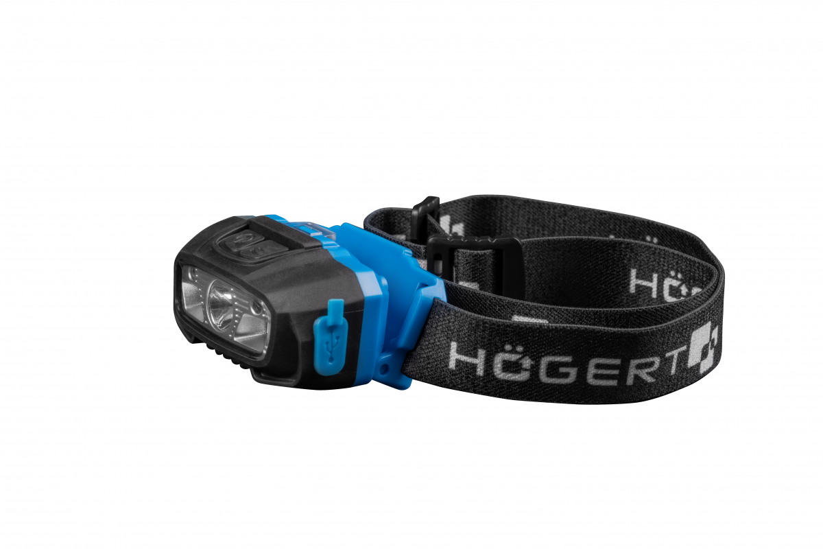 USB 6 Function LED Headlamp with Motion Sensor