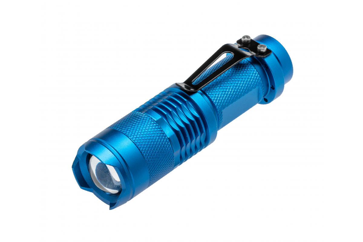 Linterna de bolsillo de aluminio, 1xAA/1*14500 3,7v (sin baterías), 5W, 250lm, IP20, 200m
