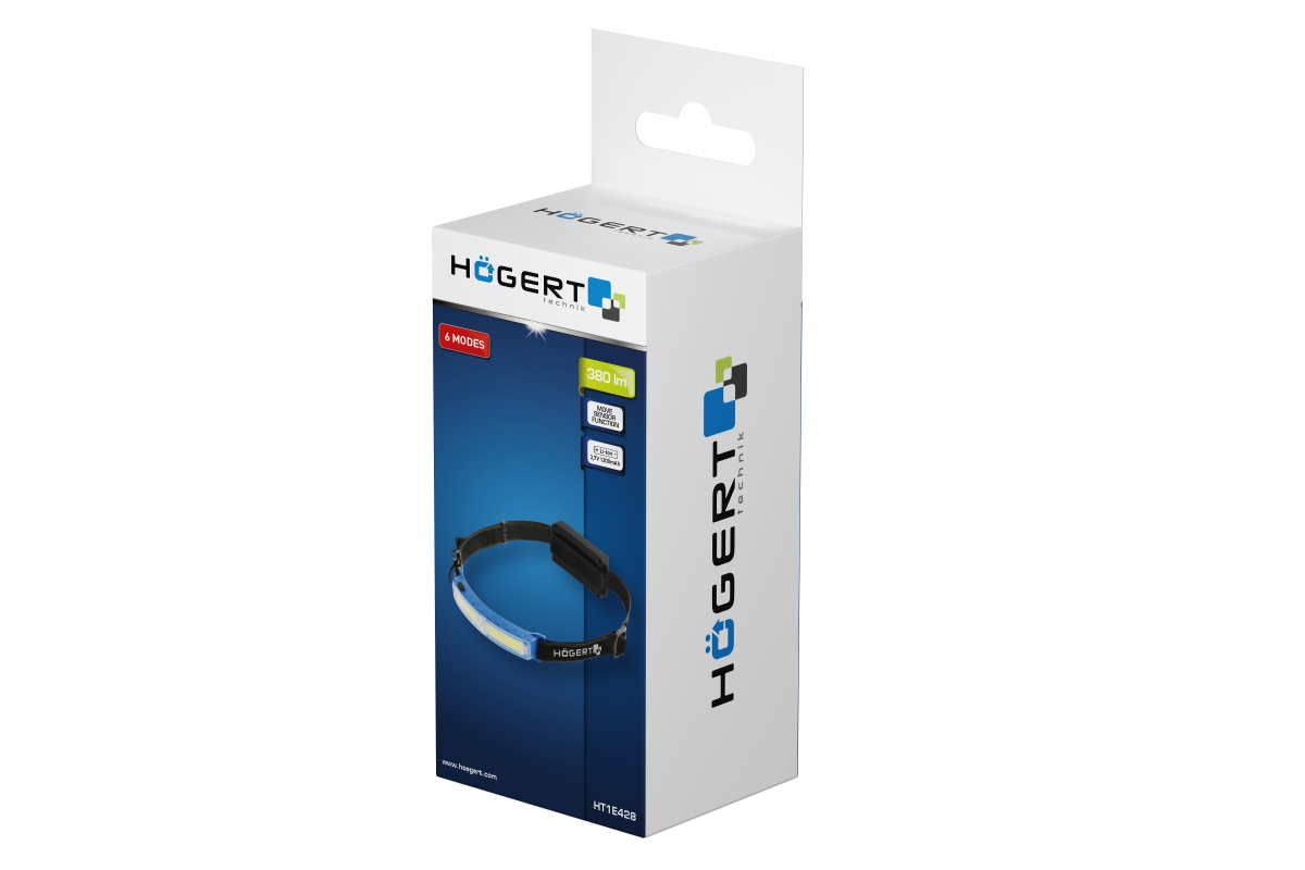 COB XPG USB čelovka, 6 funkcí
