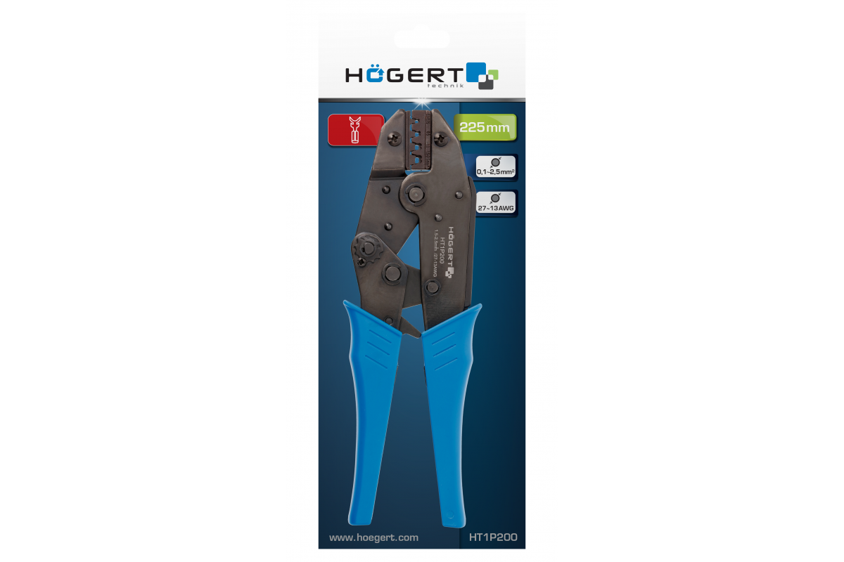 Crimping pliers for non-insulated ends