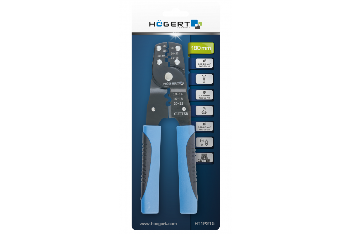 Crimping pliers for non-insulated ends