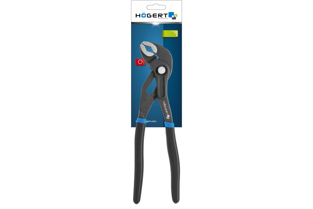Water pump pliers with spring release, 250 mm