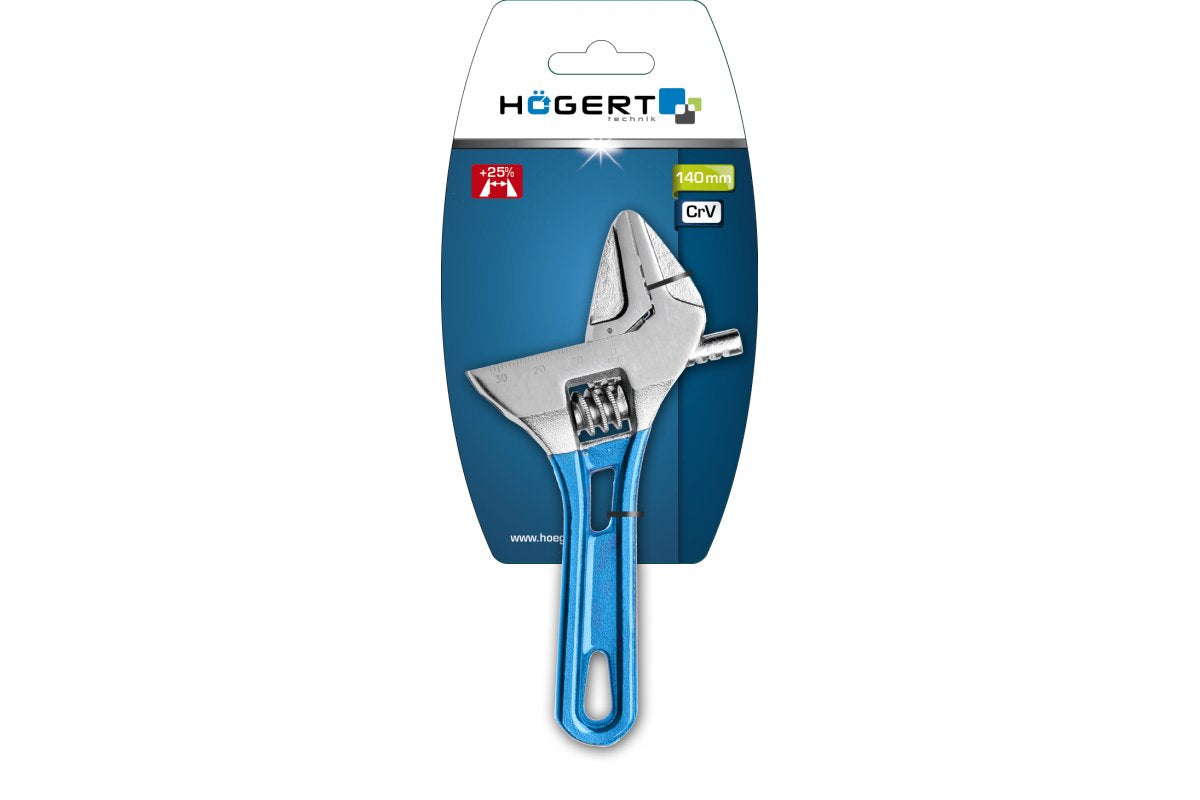 Adjustable wrench with short handle
