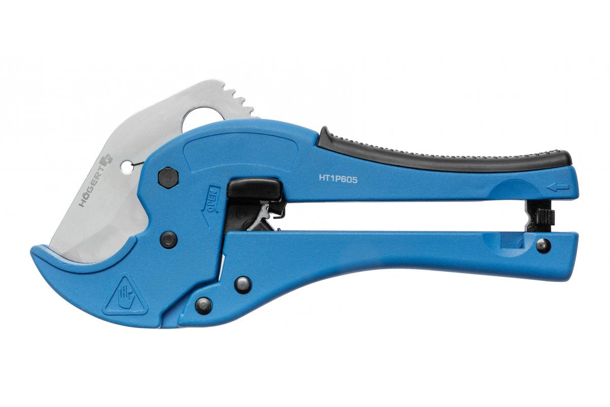 Plastic pipe and tubing cutter, max 42 mm, aluminum