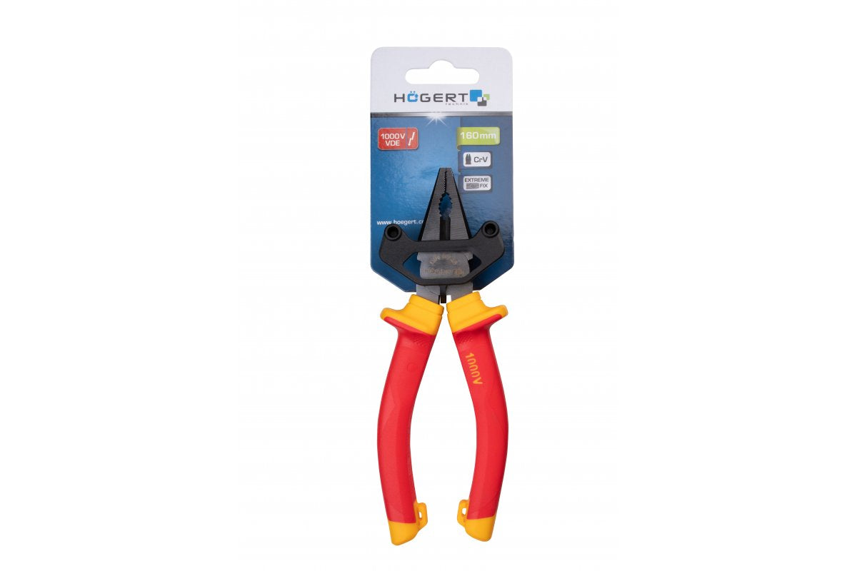 Insulated combination pliers 160 mm, VDE, 1000 V