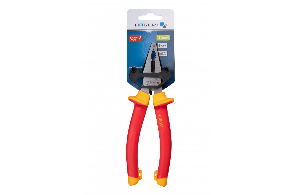 Insulated combination pliers 180 mm, 1000 V, VDE