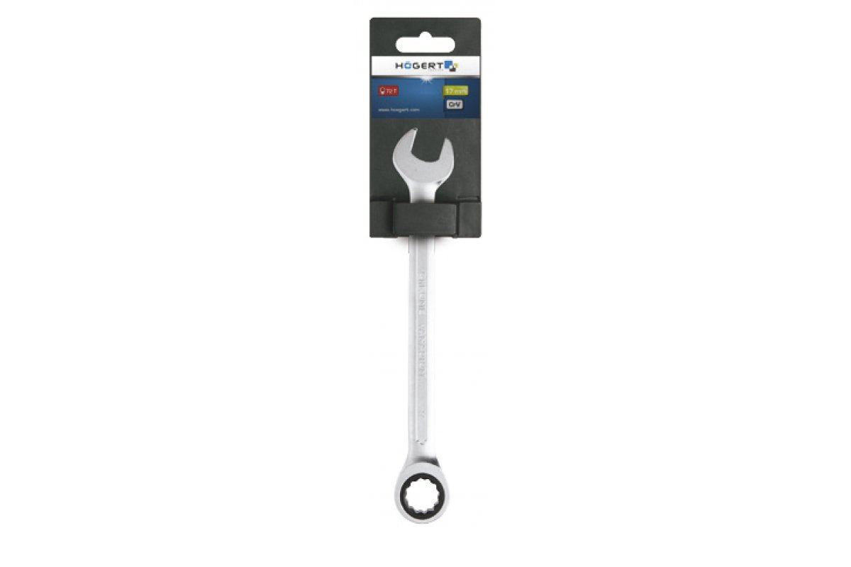 Clé à cliquet, acier CrV, 6 mm, 72T