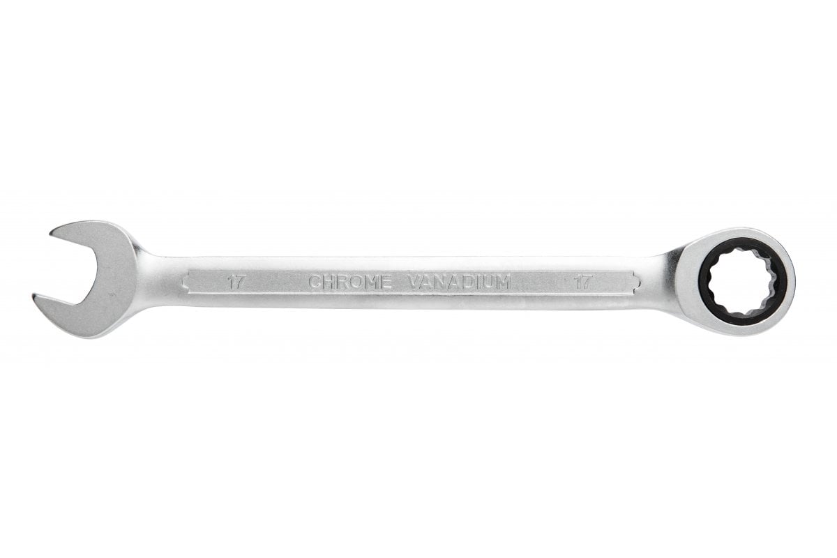 Combination ratchet spanner, CrV steel, 9 mm, 72T