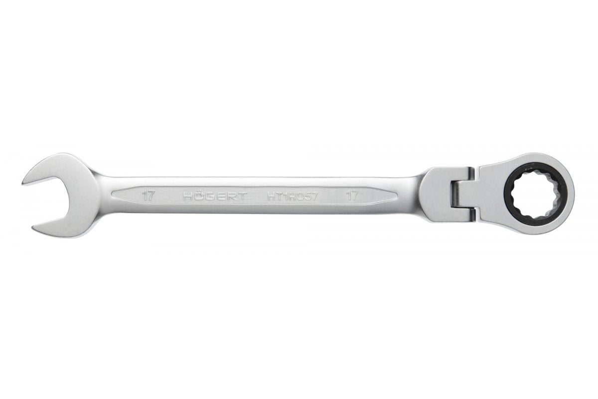 Clé à fourche en acier CrV, avec articulation, 10 mm, 72T