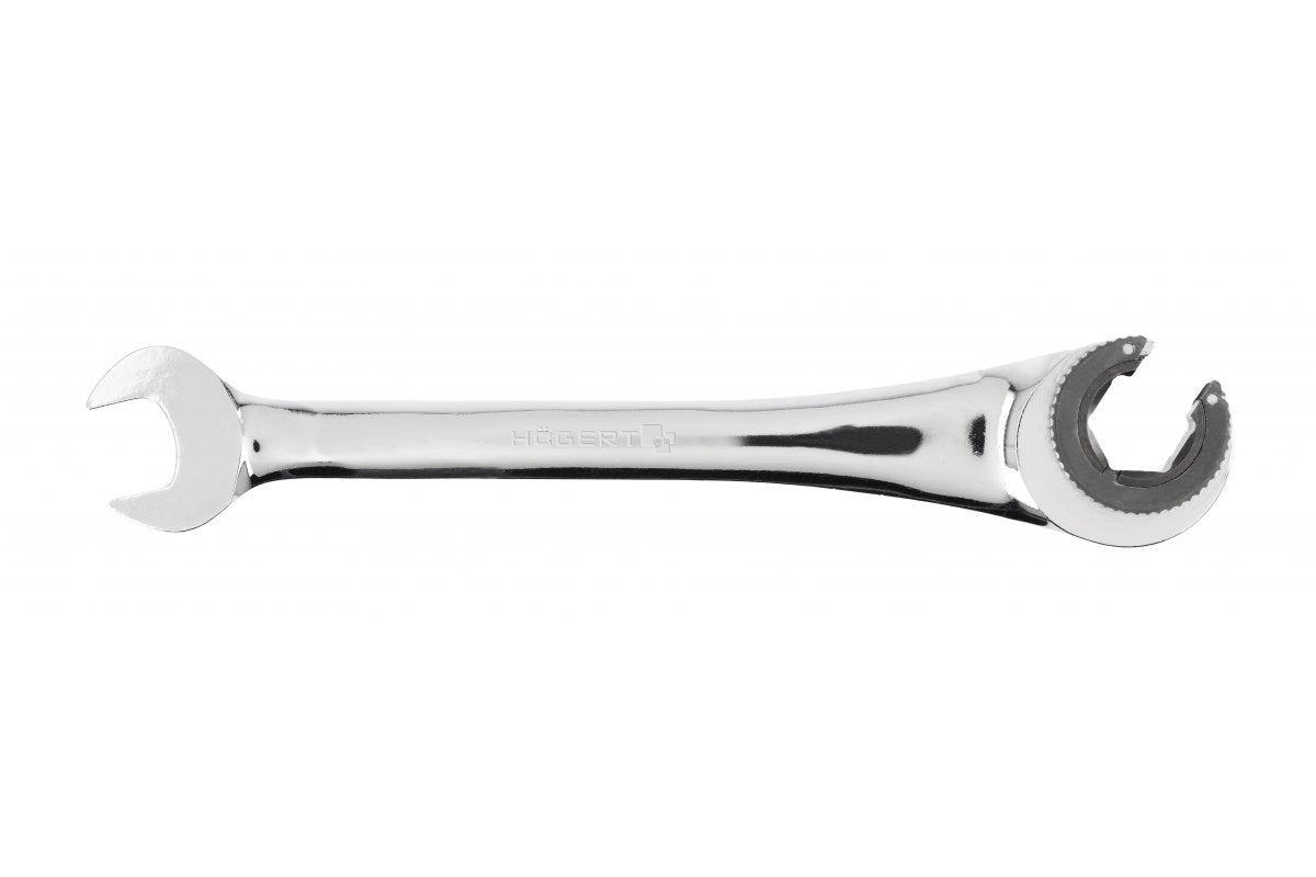 Semi-open wrench with ratchet 13 mm