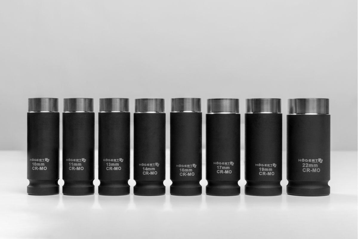 Sada rázových nástrčných hlavic 10 mm - 22 mm, 3/8", 8 kusů
