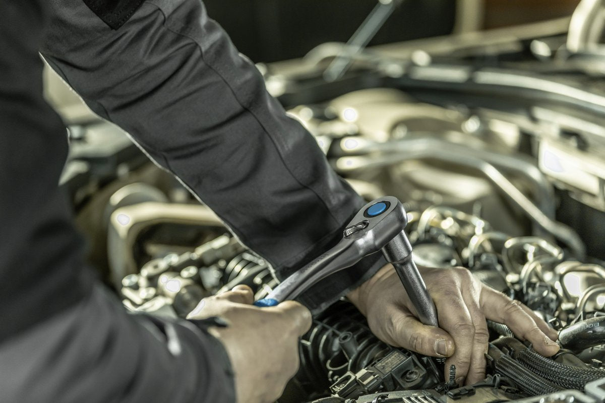 Ratchet handle 1/2", 72T, CrV steel, quick release