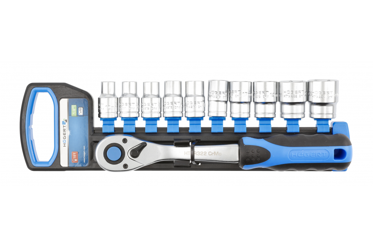 Cliquet ½", 72 dents avec jeu de douilles