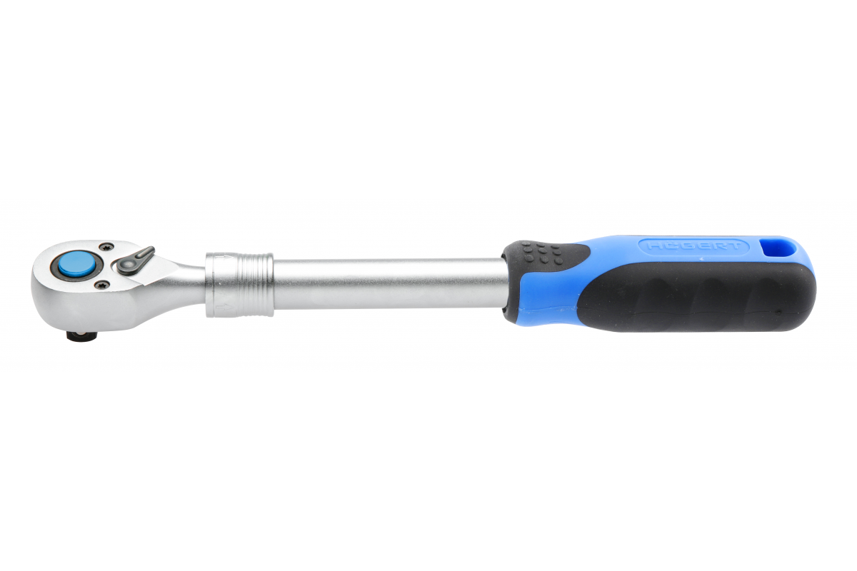 Telescopic ratchet handle 1/2", 72T, CrV steel, quick release