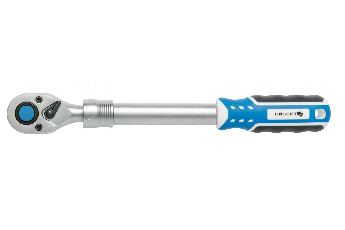Telescopic ratchet handle 1/2", 72T, CrV steel, quick release