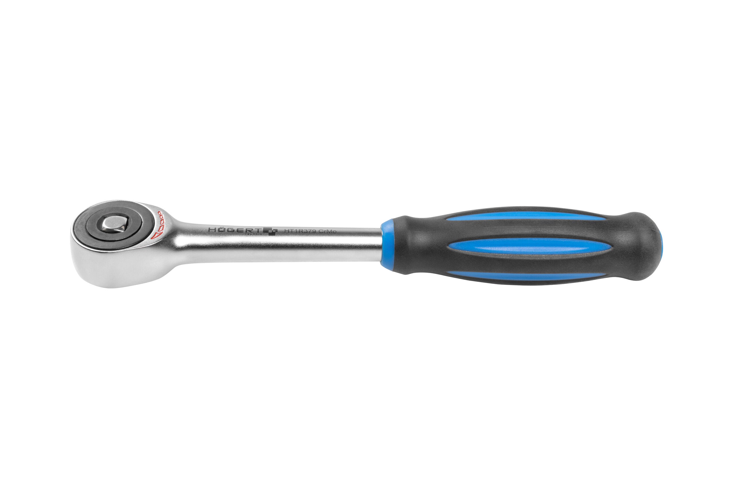 Trinquete 3/8\" con mango giratorio, 60 dientes, CrMo