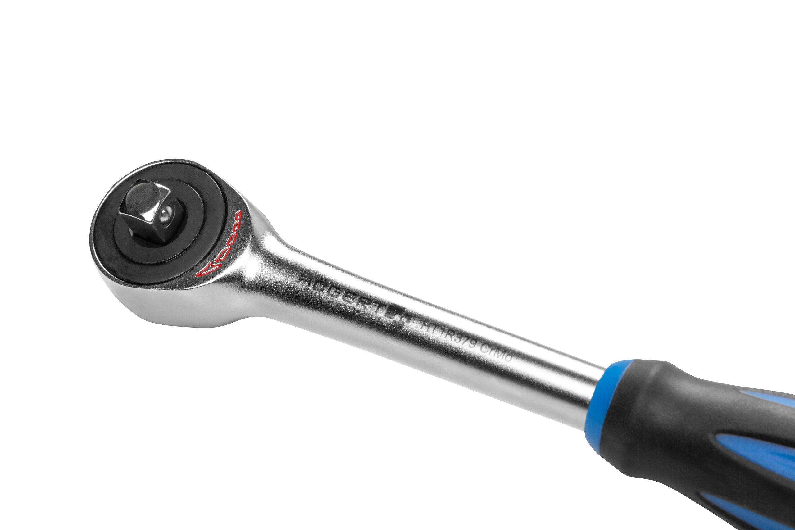 Trinquete 3/8\" con mango giratorio, 60 dientes, CrMo