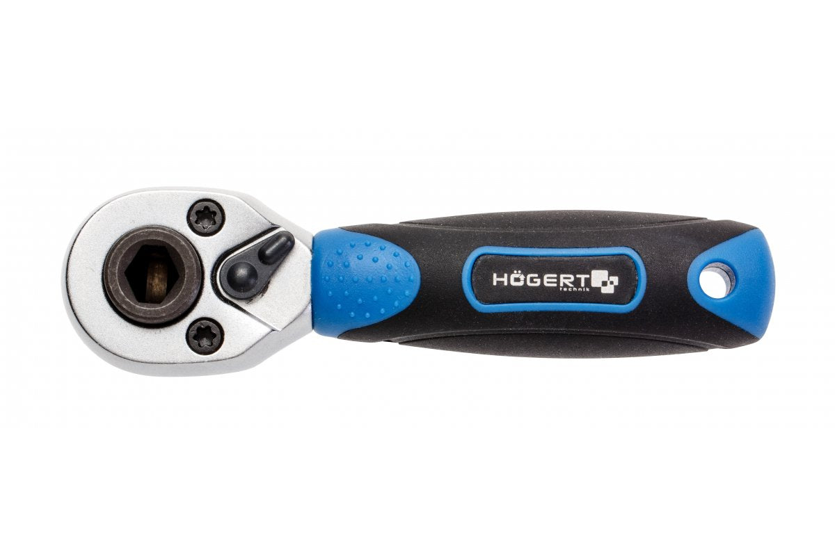 Ratchet handle 1/4", 72 teeth, for bits and sockets, CrMo