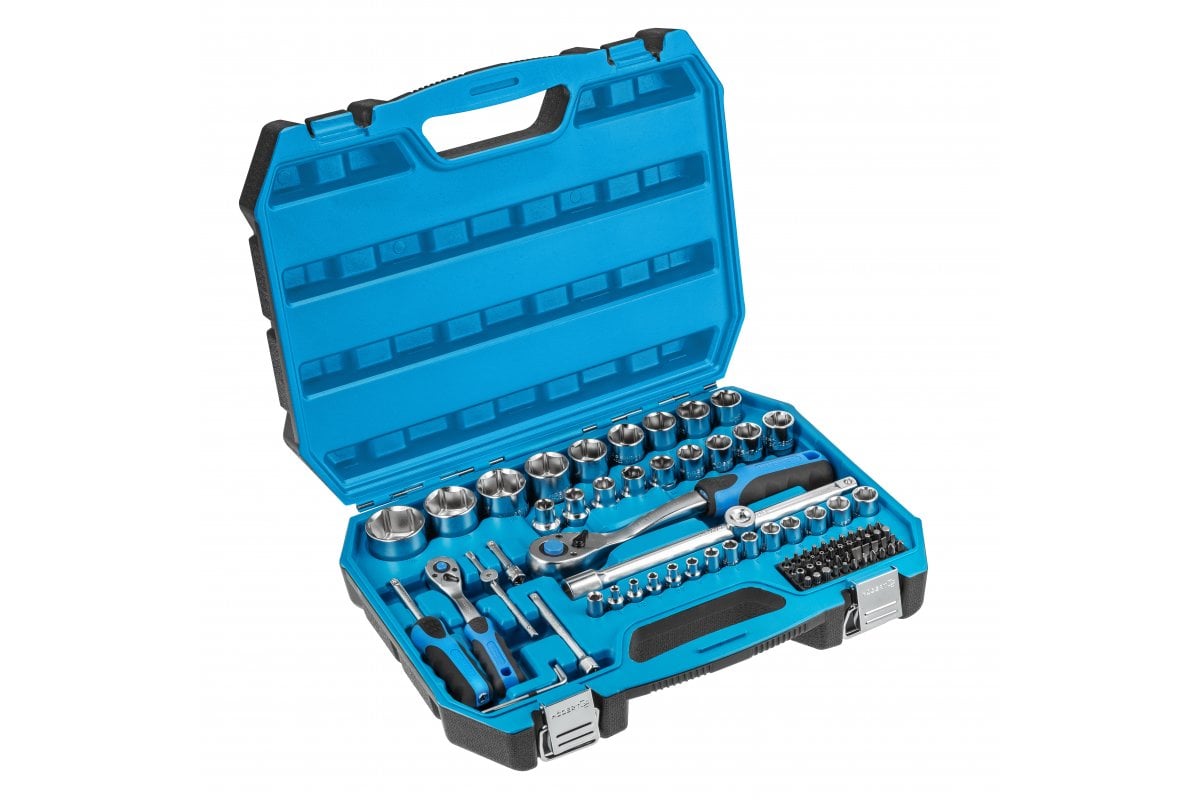 Tool set 89 pcs, two-color suitcase