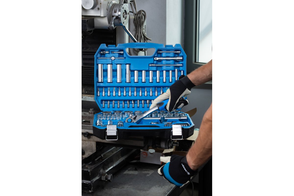 Tool set 144 pcs, two-color suitcase