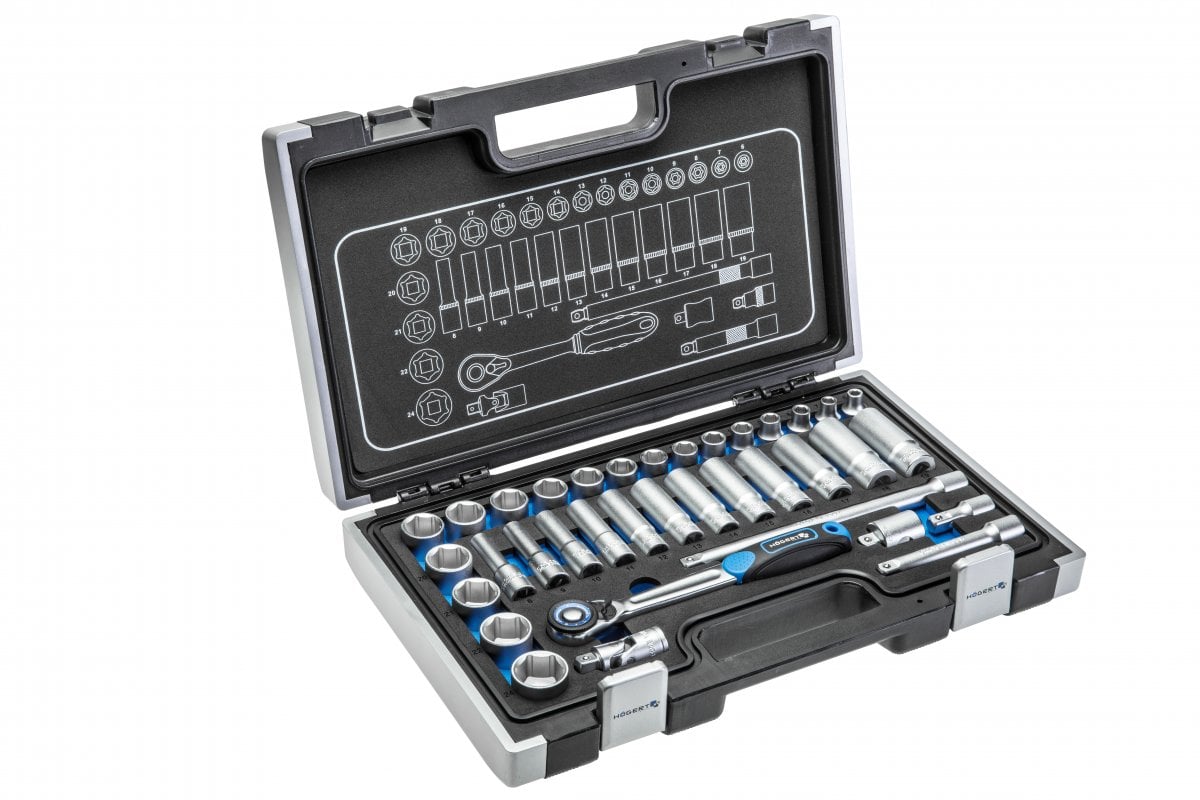 Tool set 36 pcs., 3/8"