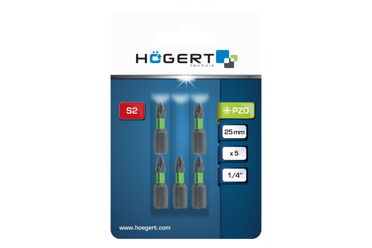 Power screwdriver bit PZ0 25mm 5 PCS