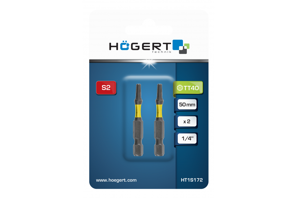 Ударна біта Torx TT40 50 мм 2 шт