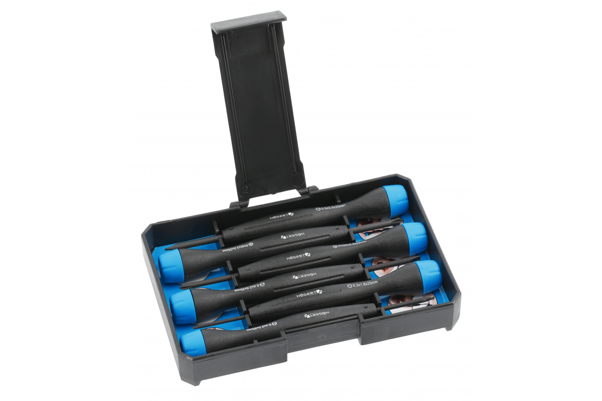 Screwdrivers - set 6 pcs, precise
