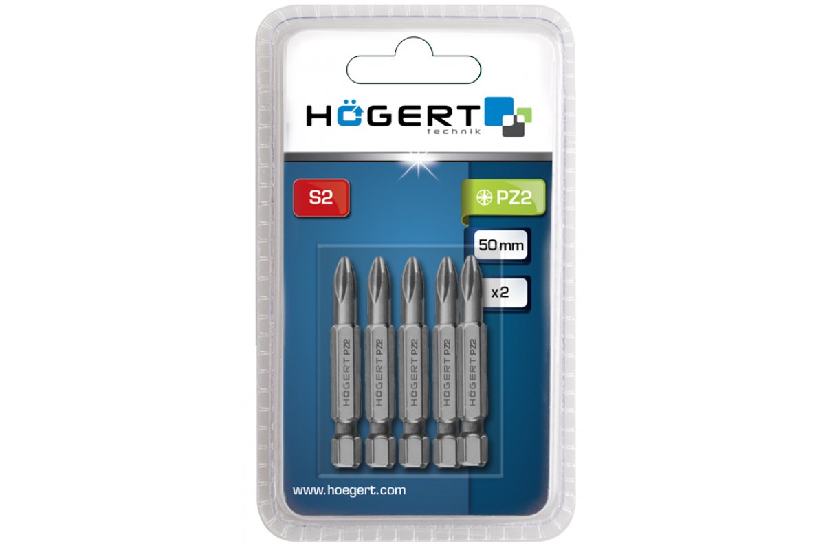 Screwdriver bit PZ3, 50 mm, 2 pcs