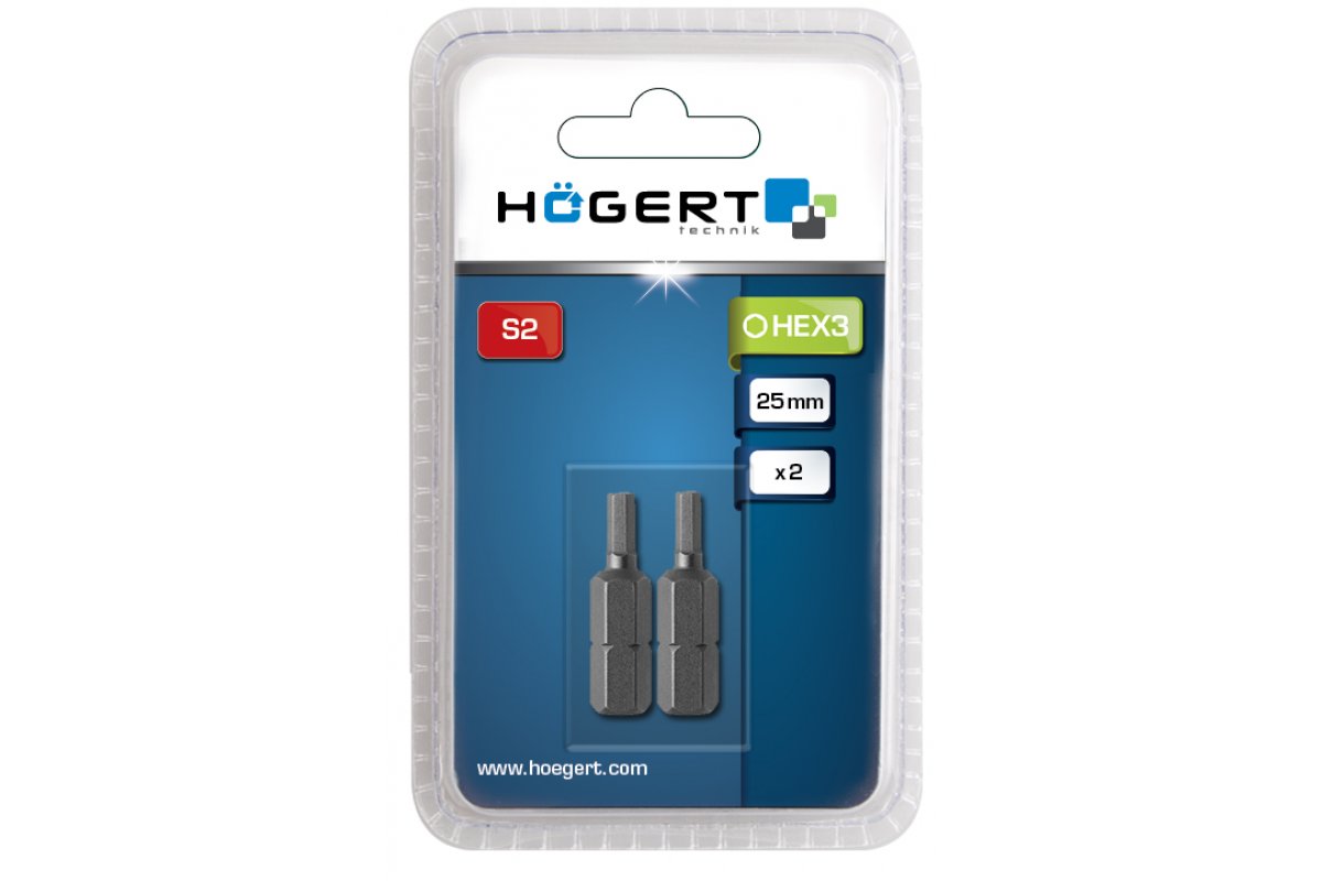Embout de tournevis HEX3 50 mm 2 pcs