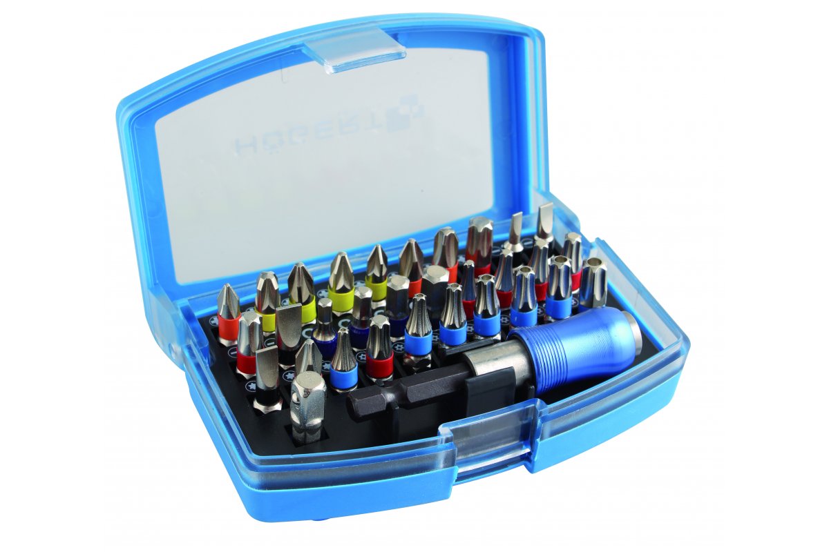 32-piece screwdriver bits set, S2 steel