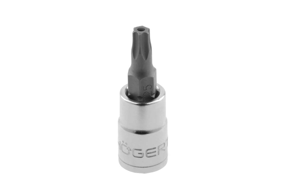 Tamper torx bit socket with a hole 10 mm, 1/4"