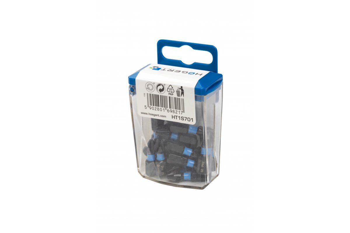 Impact bits 20 pcs PH2 25 mm