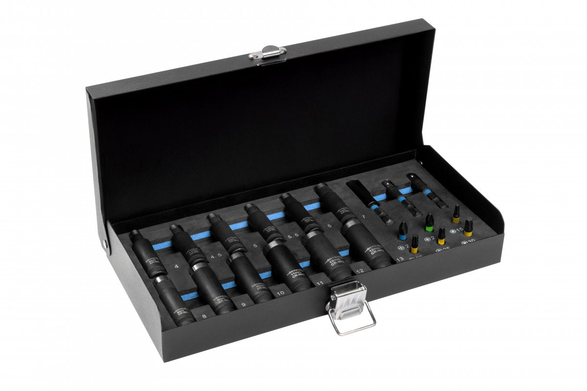 Socket and Impact Bit Set 4 mm - 13 mm, 21 pcs