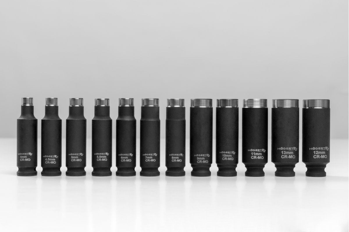 Socket and Impact Bit Set 4 mm - 13 mm, 21 pcs