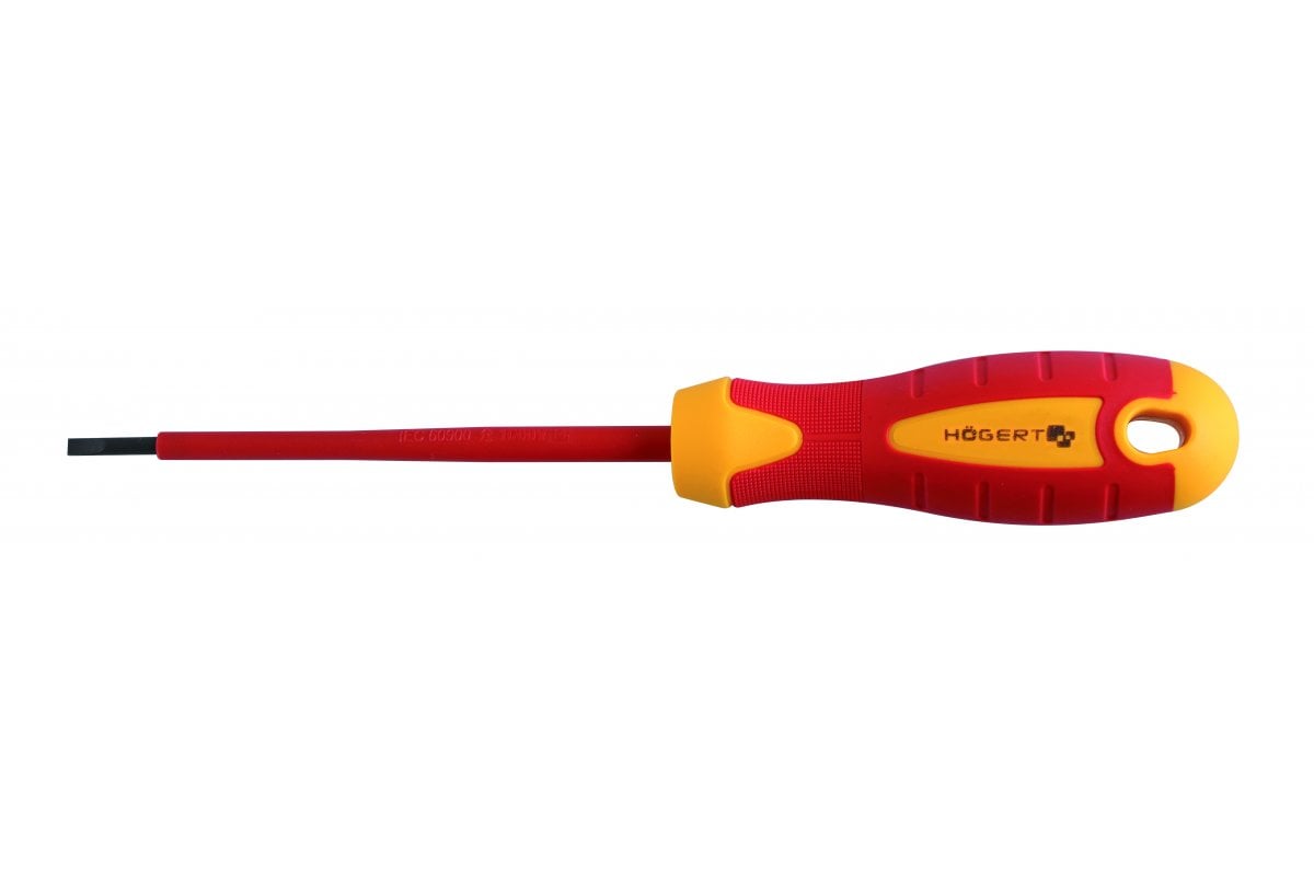 Šroubovák plochý, izolovaný 4 x 100 mm, 1000 V, ocel S2