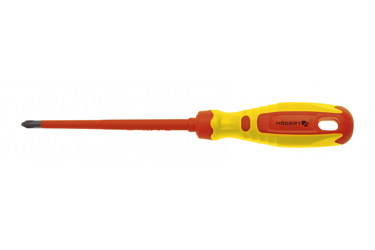 Insulated screwdriver PH2 100 mm, 1000 V, CrMo steel