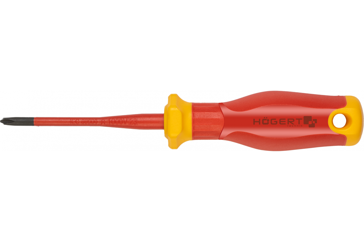 Phillips Screwdriver, PH1/SL5, 80 mm, 1000V, SLIM, S2