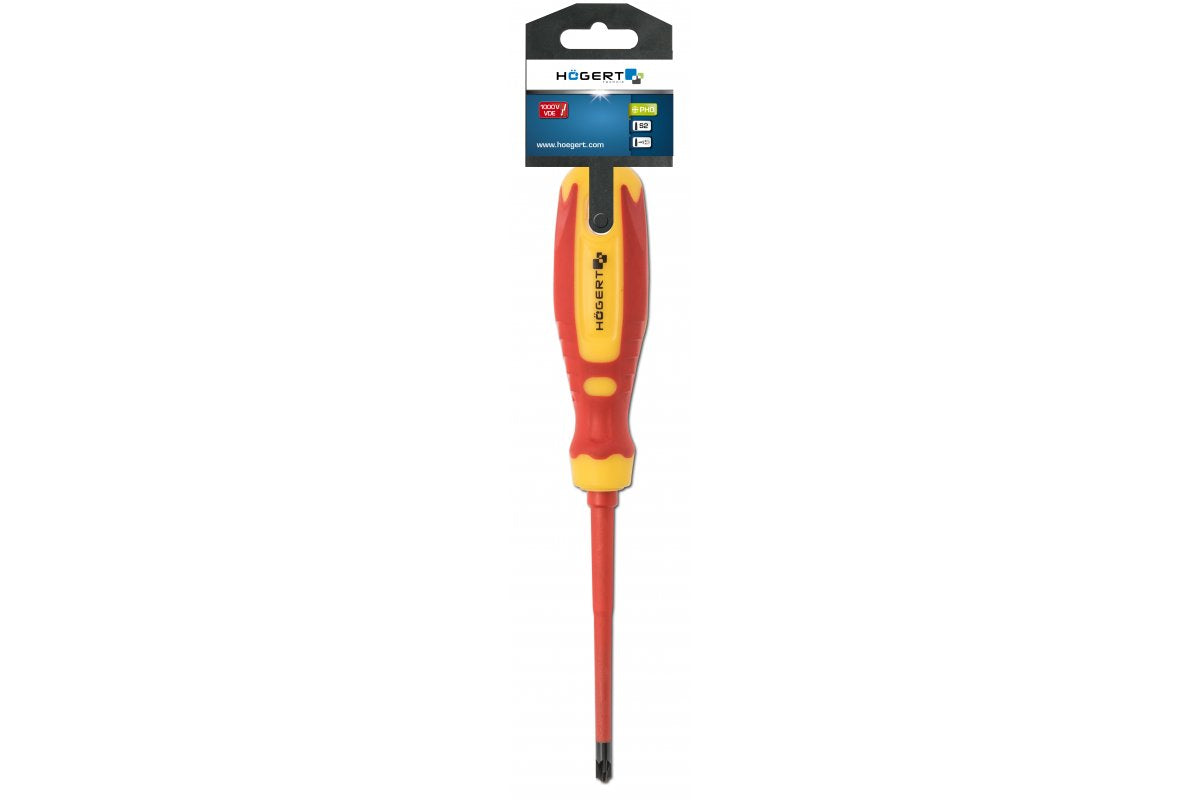 Terminal screwdriver, PH1/SL5 100 mm, 1000 V, CrMo steel