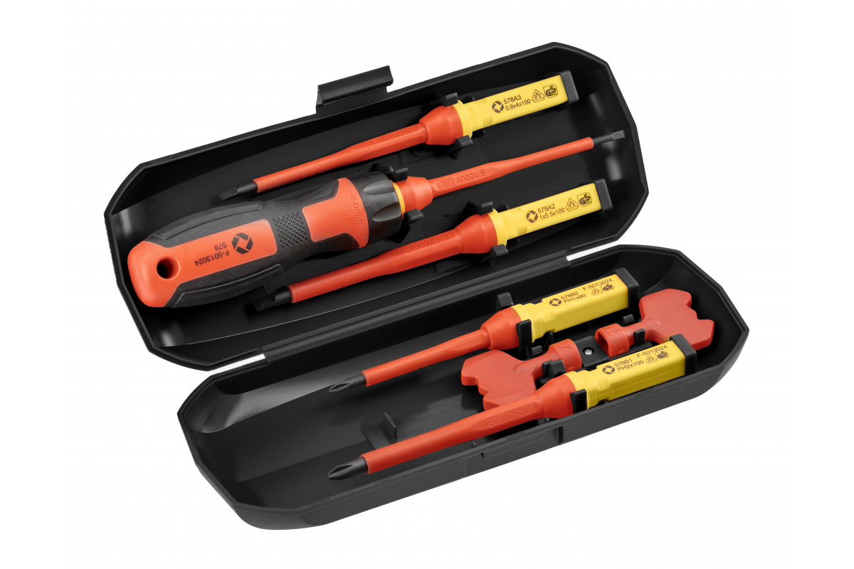 Screwdrivers - set 8 pcs, isolated 1000V
